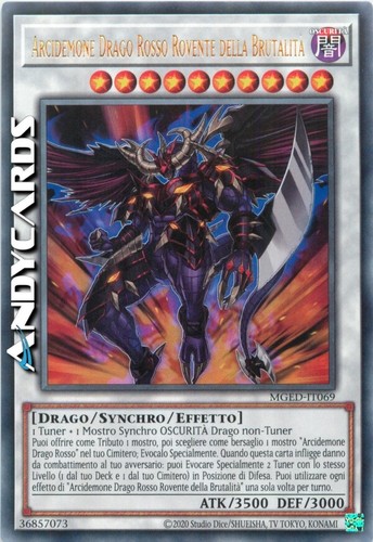 Arcidemone drago rosso - rosso, rovente