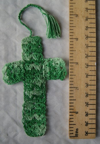Handmade crochet cross