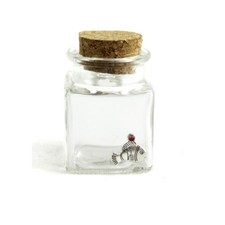 27219 Bomboniere Barattolo in Vetro Quadrato Pesce Pesciolino Nemo Segnaposto Po