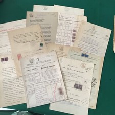 Lotto documenti con marca da