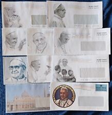 Vaticano busta postale Papa Francesco lotto di 10 pezzi differenti Port Payé