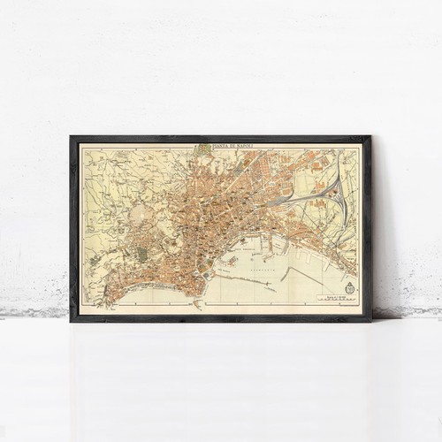Vecchia mappa napoli - vecchia,