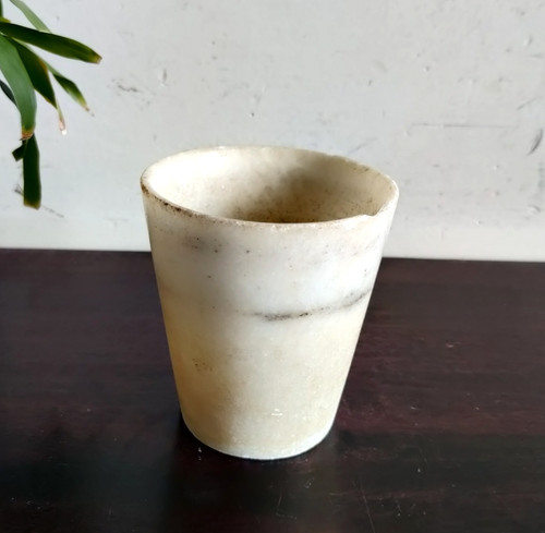 19c antico marmo tumbler mano - tumbler,