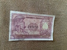 Banconota Cento 100 Lire