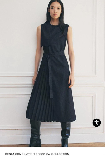 Abito combinato zara denim - abito,