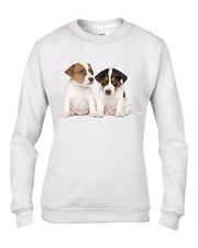 Jack Russell Cuccioli Donna Felpa Maglione - Cane Terrier Regalo