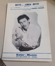 SPARTITO MUSICALE MODUGNO NOTTE...LUNGA NOTTE  OTTIME CONDIZIONI