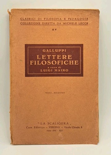 Lettere filosofiche galluppi - filosofiche,