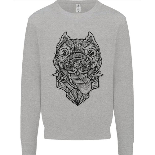 Felpa uomo pitbull - uomo, mandala