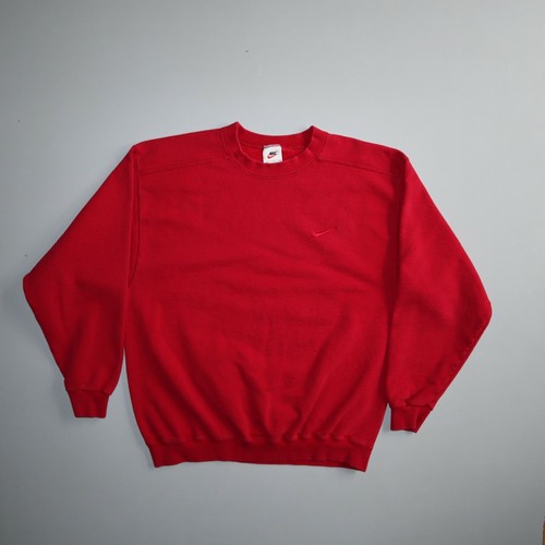 Felpa girocollo nike rossa - felpa,