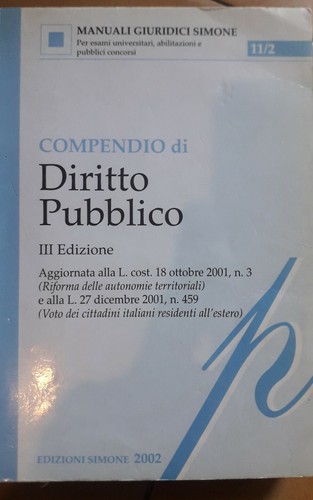 Compendio diritto pubblico - di,