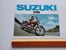 Suzuki GT 500 1975 depliant originale italiano