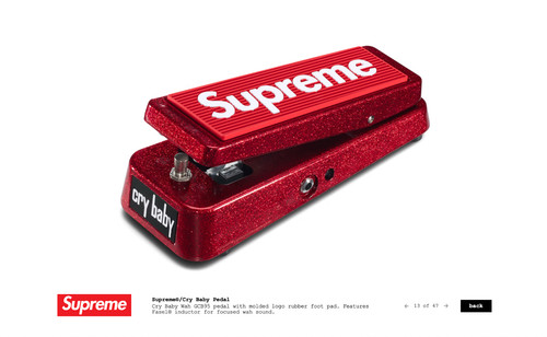 Supreme cry baby pedal - supreme, /