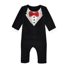Completo smoking nero bambino
