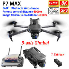 P7 Max Drone GPS 5G WIFI FPV 6KM 3 assi gimbal 8K HD fotocamera quadricottero