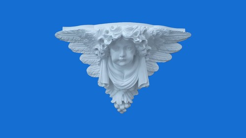 Capitello mensola gesso - capitello-mensola,