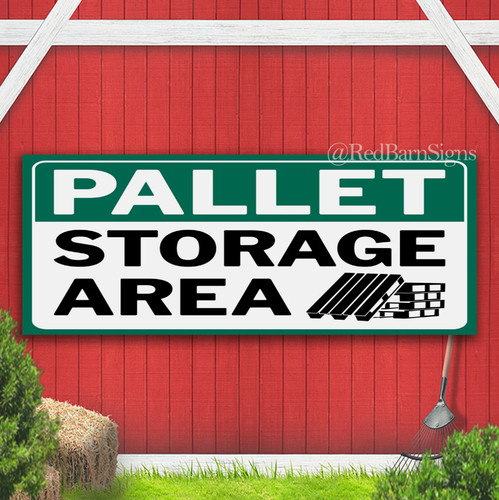 Insegna striscione area pallet - striscione,