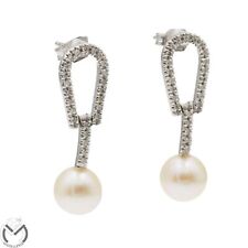 Orecchini oro bianco 18 kt 750