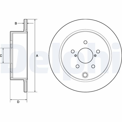 Dischi freno delphi bg4776c - delphi,