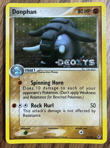 Carta pokémon donphan 107 - carta, 30/107