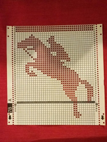 Passap pfaff punchcard deco - a, punchcard/deco