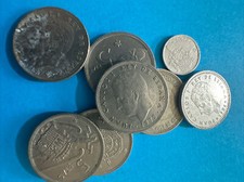 SPAIN LOT NO.8 COINS PESETAS