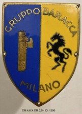MILANO GRUPPO RIONALE FRANCESCO BARACCA DISTINTIVO A SCUDETTO PARTITO NAZ. F…