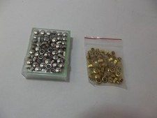 assortimento 40 corone miste orologi bianche gialle stainless steel watch crown