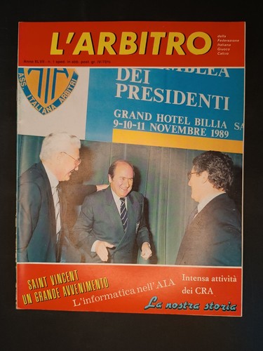 Rivista arbitro figc 1989 - rivista, l'arbitro