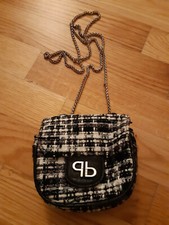 borsetta da sera originale Pinko con catenella dorata in tessuto tipo lana