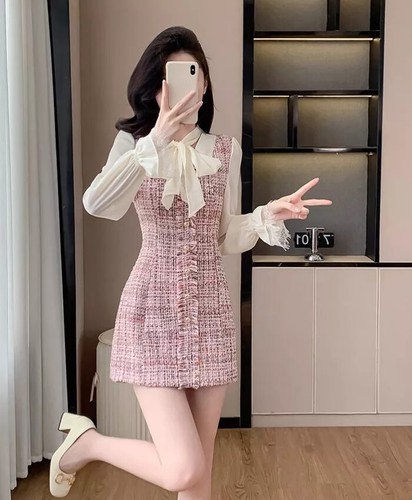Vestito abito donna - corto, raso