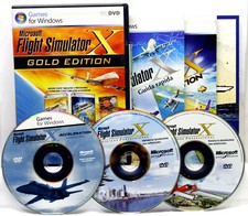 MICROSOFT FLIGHT SIMULATOR X GOLD EDITION ITALIANO GIOCO PC 3 DVD ROM DP3 78880