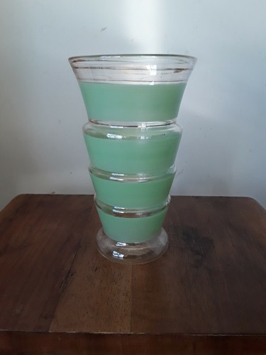 Vaso vetro soffiato deco - ,