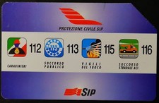 CARTA TELEFONICA L. 10.000 PROTEZIONE CIVILE 338A -