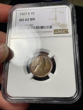 1927-S NGC MS62 BN Lincoln