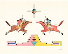 Mounted Warriors : Awa Tsireh
