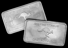 1 OZ LINGOTTO DI TITANIO "CANGURO" - Australia 1 oncia lingotto di titanio oncia investimento di valore!!!