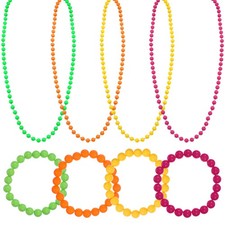  8 pezzi al neon Collane e