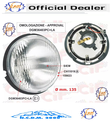 Gruppo ottico faro siem - gruppo,