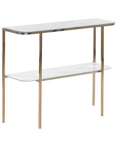 Tavolino consolle calvert oro - tavolino,