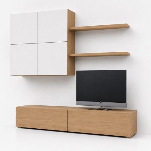Parete attrezzata con base - , tv