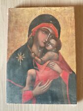 Icona Sacra Su Legno Madonna