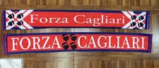 1 sciarpa cagliari  Tipo Raso Double  Face soccer scarf bufanda calcio 