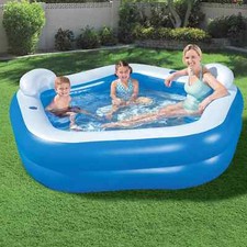 Bestway 7' x 6'9" x 27"/2,13m x 2,06m x 69cm Family Fun Lounge Piscina Estate 