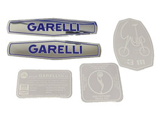 GARELLI GULP 3 M  completo ADESIVI  COLORE CROMATO - NERO _ TRASPARENTE- BIANCO-