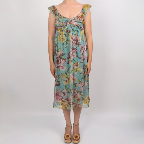 Abito midi blumarine 100 seta - midi, 100%