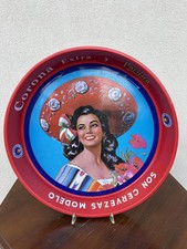 VASSOIO LATTA PUBBLICITARIO BIRRA CERVEZA CORONA EXTRA VINTAGE DA COLLEZIONE #33