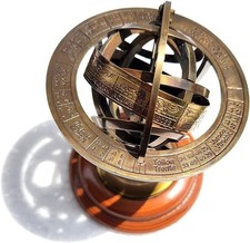 Mappamondo sfera ottone