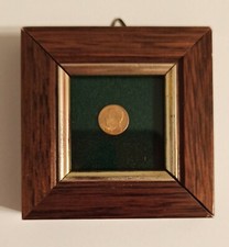 La Più Piccola Moneta Del Mondo Placcata Oro Vintage Modernariato Collezionismo 