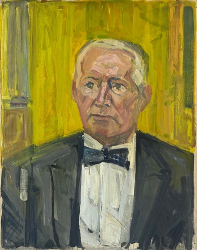Quadro olio espressivo - , uomo